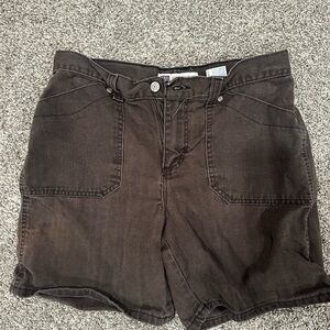 Faded Glory Chocolate Brown Denim Shorts